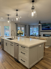 4 An entirely transformed kitchen space.